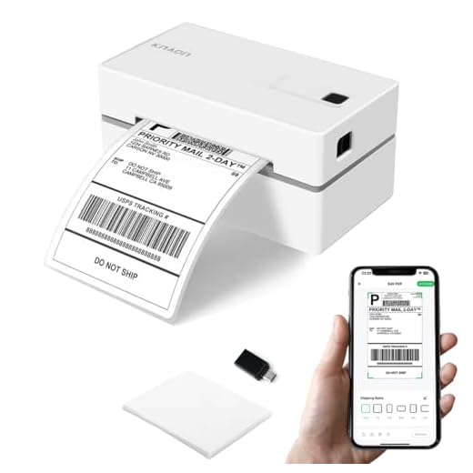 KNAON Bluetooth Thermal Label Printer 4x6