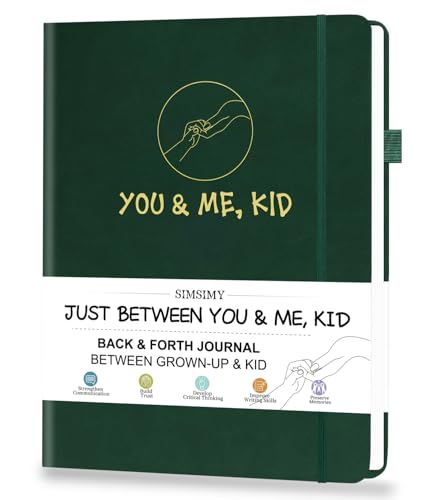 Just Between You and Me, Kid - A Back & Forth Journal Memory Book for Grown-Up & Kid, Adults & Kids to Strengthen Bond & Communication, Parent Child Journal with Interactive Prompt Questions, Gift for Girls Boys Age 6-12