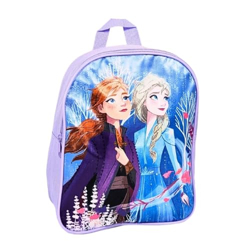 mybagstory - Petit Sac à dos pour fille reine des neiges - Bleu - Enfant - Ecole - Maternelle - Garderie - Crèche - Taille 28.5 cm - Bretelles réglables –...