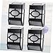Tofficu 4pcs Outdoor Solar LED Wall Light Retro Design for Gardens Patios and Yards Black Colorful Light Easy Installation Solar Tool