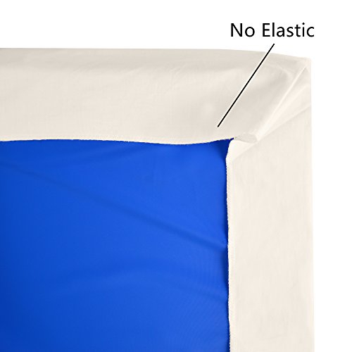 Image of American Baby Company 100% Cotton Percale Fitted Nap Mat Sheet with Elastic Corners 24 inch x 48 inch x 4 inch - Soft & Breathable Rest Mat Sheet or Nap Mat Cover for Daycare, Kindergarten & Preschool, Cream