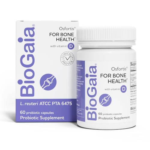 BioGaia Osfortis, Probiótico para mujeres para huesos fuertes...