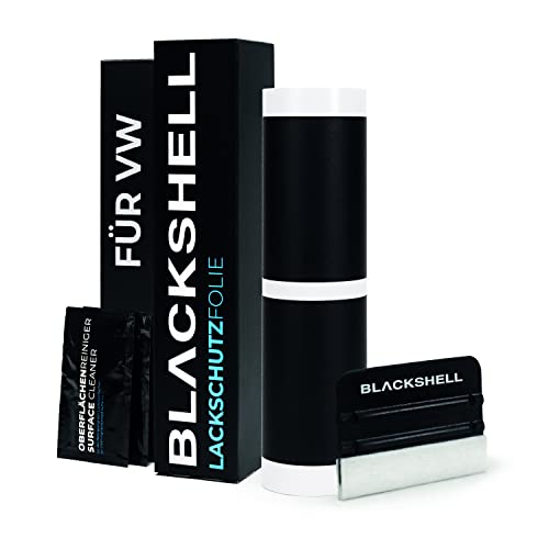 Blackshell® Lackschutzfolie passend für VW Golf 8 Limousine | Typ CD | Bj. ab 2019 Matt Schwarz - passgenaue Einstiegsleistenschutz Folie inkl. Set für Folierung