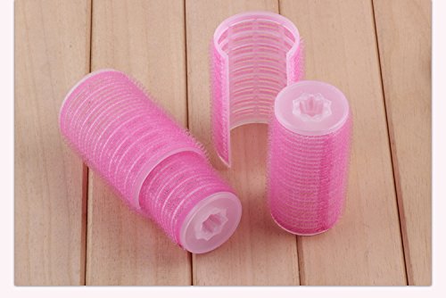 2Pcs Double-Layer Bangs Hair Curlers Roller Hair Styling Tools, Pink #TOP3