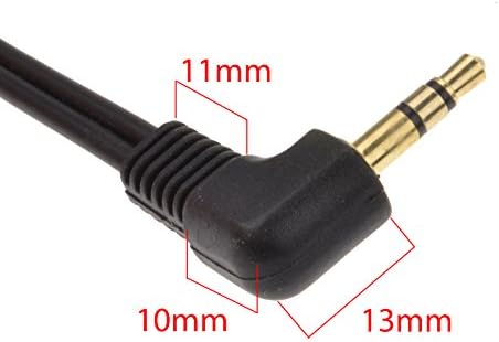kenable 3.5mm Right Angle Stereo Jack to Socket Headphone Extension Cable 1m [1 metres]