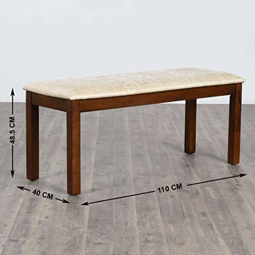 Image of Home Centre Harmony Sia Fabric Dining Bench - Grey