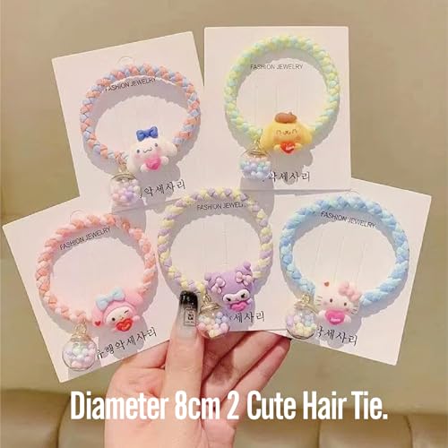 Image of Cute hair accessory set Cute headband,Various Styles of hair clips, hair cords, Hair Ties,Plush hair loop(blue)