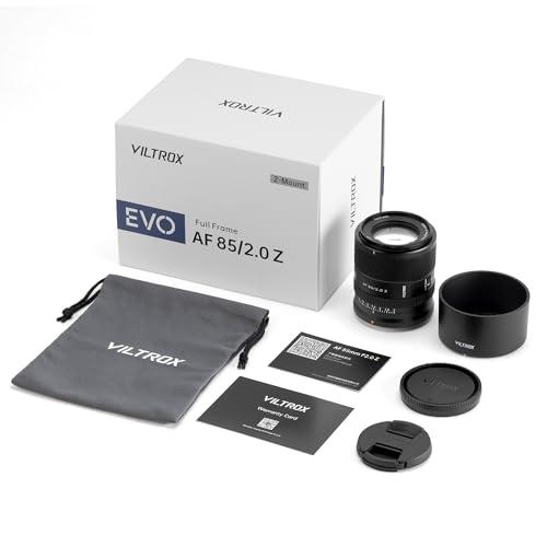 Image of VILTROX 85mm F2.0 Z Lens, AF 85mm f /2 EVO Z Lens for Nikon, Full Frame Auto Focus Portrait Lenses for Nikon Z Z6 III Zf Z8 Z9 Z30 Zfc Z50 II Z7 II ZR