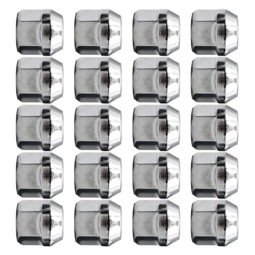 Tuercas de rueda plateadas M12x1.5 con fijación antivibración para coche