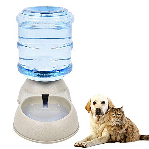 PIVBY Pet Water Dispenser Station Automatic Gravity Dog Water Bowl Cat Drinking Fountain