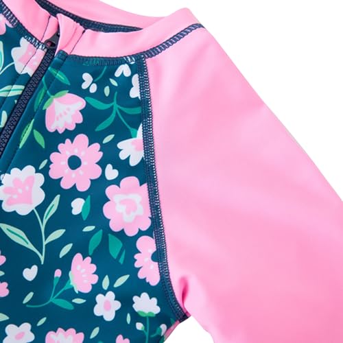 Image of UMELOK Girls Long Sleeve Rash Guard One Piece Swimsuits with UV Protection Sunsuit