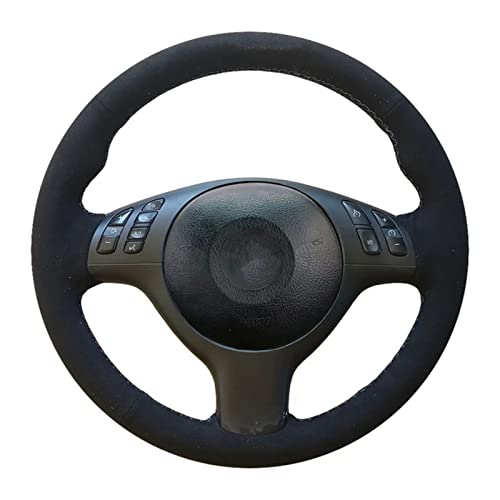 SOAKUP Couvercle de Volant de Voiture antidérapant Cousu à la Main, pour B = M = W E46 M3 E39 330i 540i 525i 530i 330Ci 2001 2002 2003 Cover
