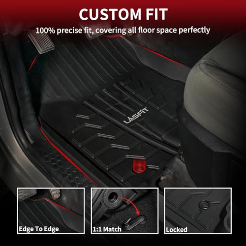 Image of LASFIT Floor Mats for RAM 1500 /2500 /3500 2013-2018 Crew Cab