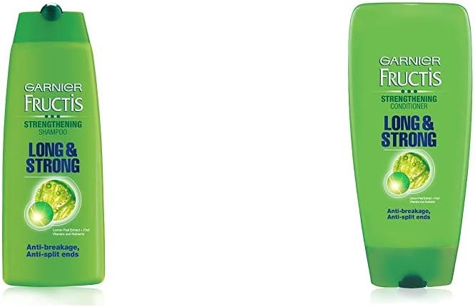 Garnier Fructis Long and Strong Strengthening Shampoo, 340ml & Garnier Fructis Long and Strong Strengthening Conditioner, 175ml