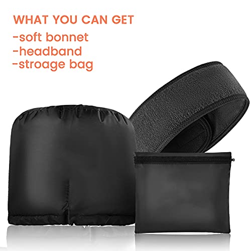 Bonnet Hood Hair Dryer Attachment Set - Soft Adjustable Hooded Bonnet For Hand Held Hair Dryer - Including Head Band For Drying Styling Curling Deep Conditioning #TOP7