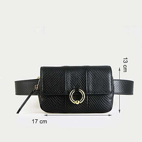 Damen-Hüfttasche aus PU-Leder mit Serpentin-Gürteltasche, Hüfttasche, Handytasche