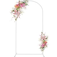 Copertura Arco 4 5 6 Metri Copertura Per Sfondo Ad Arco, Parte Superiore Rotonda, Doubleside, Per Matrimoni, Feste, Compleanni, Baby Shower, Banchetti (bianco, 1 X 2 M Tenda Arco Per Eventi