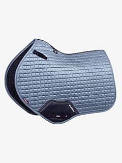 LeMieux Close Contact Suede Square Saddle Pad - English Saddle Pads for Horses - Equestrian Riding Equipment and Accessories (Ice Blue - Large)