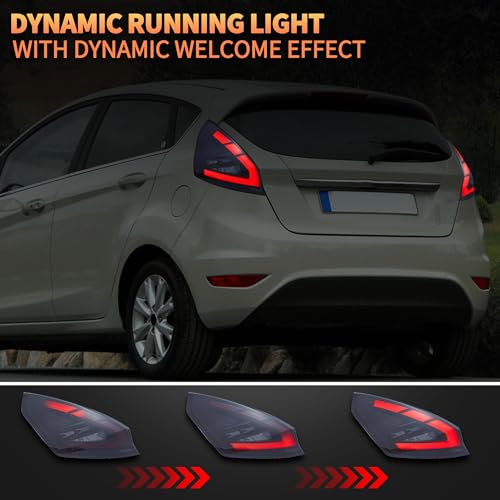 Feux arrière LED Fiesta clignotant dynamique blocs optiques teintés - 4