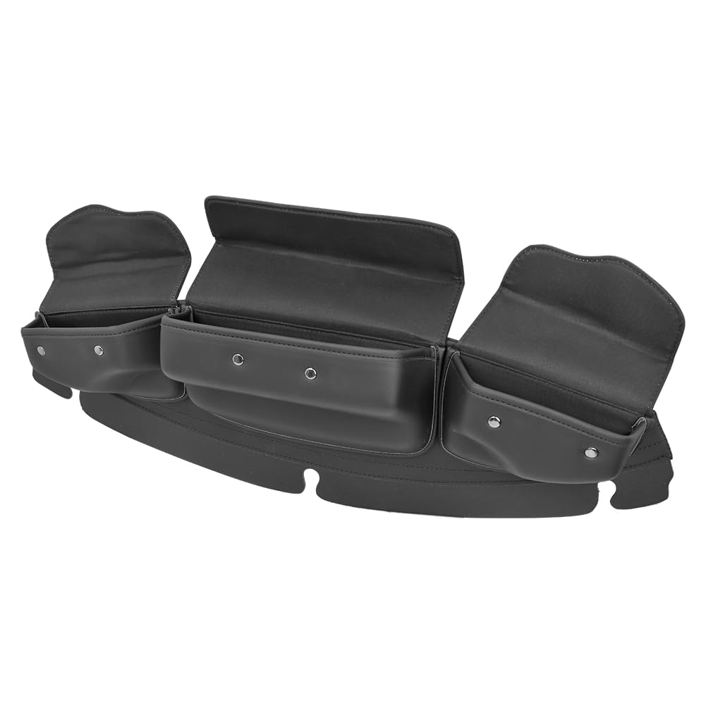 Parabrezza Moto Spoiler Borsa a marsupio per parabrezza Batwing a 3 tasche Adatto per Harley Touring Electra Street Glide 2014-2023