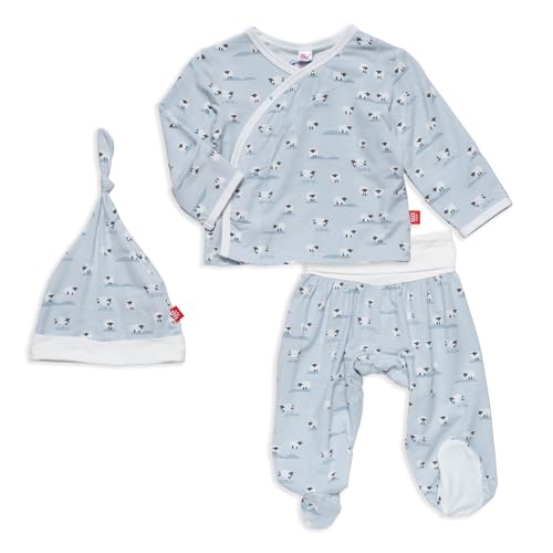 Image of Magnetic Me Modal Newborn Take Home Kimono Set | Silky Soft Modal Fabric