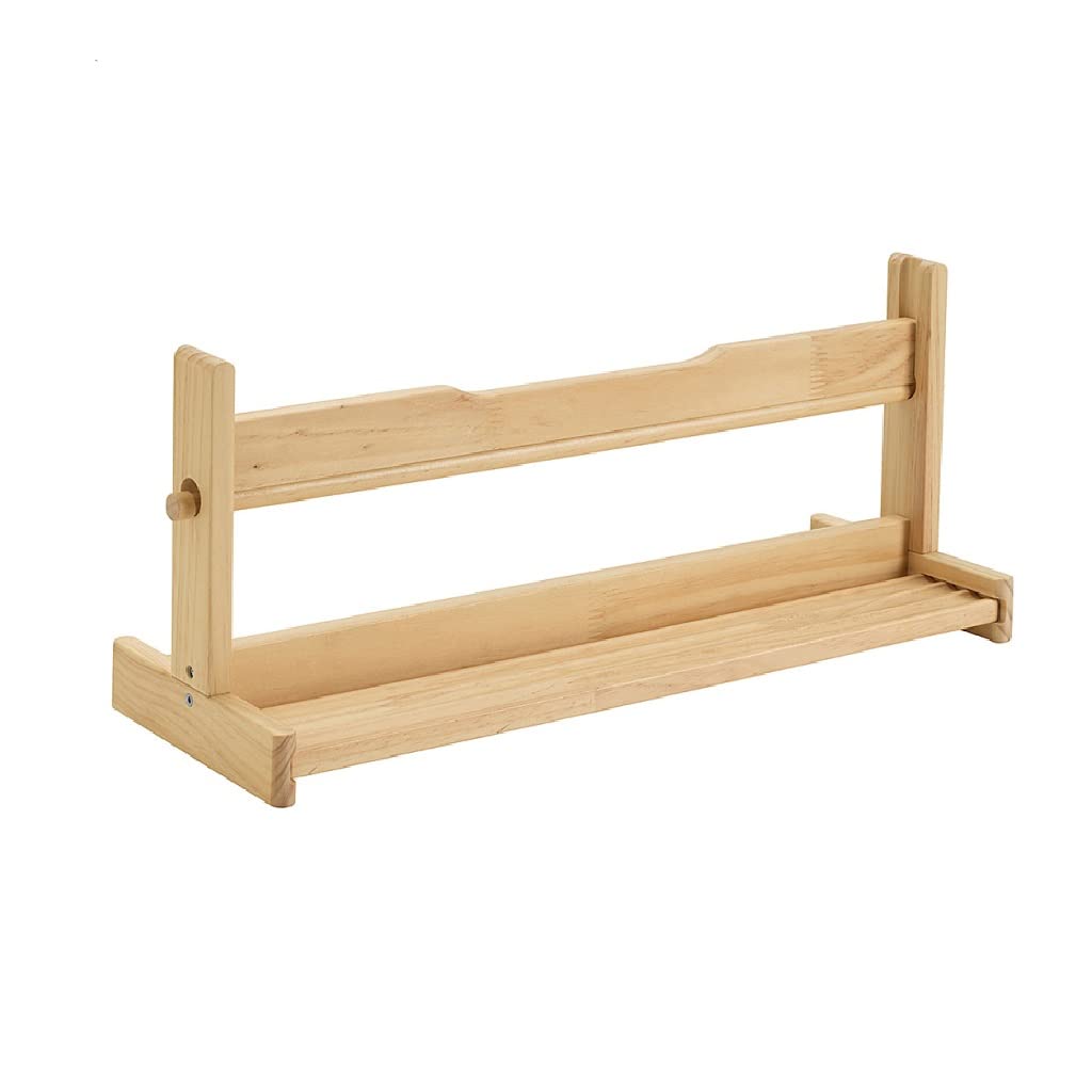 Bel stand d'affichage en bois et chevalet de bureau multifonctionnel aux finitions soignées
