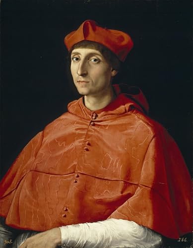 Art mural Portrait d'un cardinal Raffaello Sanzio impression de prestige