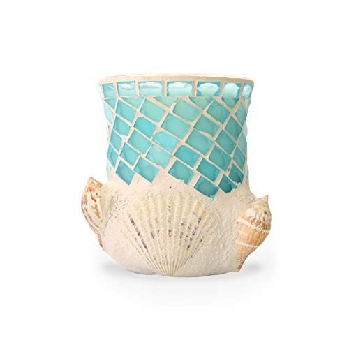 BB Candles Shoreline Artisan Candle, Seashell and Nautical Natural Soy Hand Poured Candle, Tahitian Vanilla Scent, Fragrant Coastal Candle with Strong Scents, 13oz, 80+ Hours Burn Time