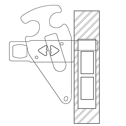 Fechadura de porta portátil | Fechadura de porta portátil para privacidade e segurança adicionais |