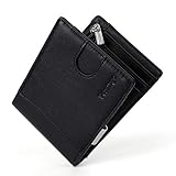 PREMIUM QUALITÄT - Aus Weichem und umweltfreundlichem PU Kunstleder. Kein stechender chemischer Geruch. Keine Tiere wurden bei der Herstellung dieser Brieftasche geschädigt.