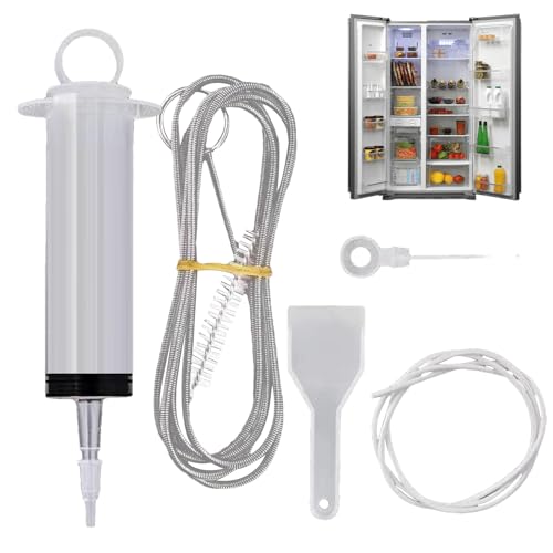Émbolo De Drenaje Para Refrigerador | 1 Pieza * Kit De Desbloqueo Reutilizable | Salidas De Drenaje De Limpieza De Herramientas De Plomería | Accesorio De Hogar Para Frigoríficos Bodegas, Mantenimient