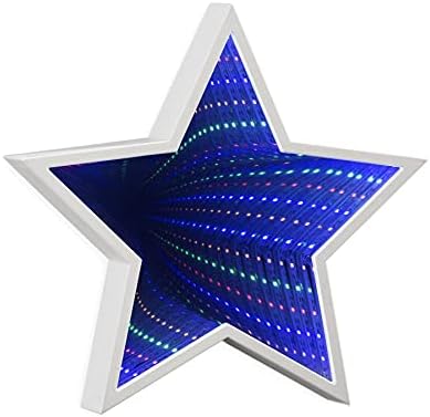 Star Shaped Infinity Tunnel Light and Mirror Coloured LED's