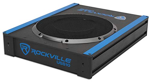 Image of Rockville Rockville USS10 10 inch 800w Slim Under-Seat Active Powered Car /Truck Subwoofer Sub