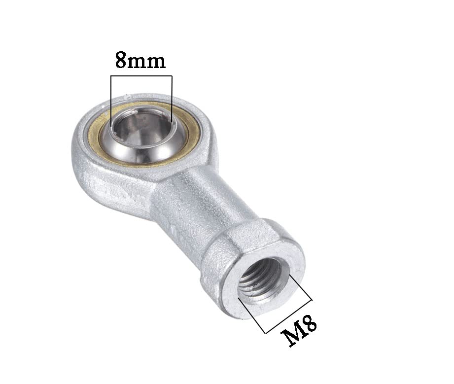 Miniatura 3 de Smartsails SI8T  K, PHS8A Apertura 0.315 in Métrica Autolubricante Extremo de varilla Cojinete Rosca Hembra Mano Derecha (2 Piezas)