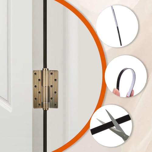 Image of 20 Pack 4 inch x1 /4 inch Magnetic Hinge Shims, for Commercial /Residence Hinge Adjustments Door Repairs, Prop Damage Sagging Hinges