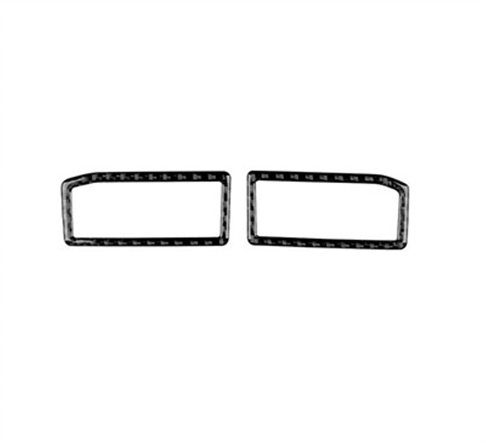 Qibbei Black Car Interior Accessories Sticker Air Outlet Frame Trim Cover For Lexus Rc300 Rc350 Rc200t 2015-2022 Stickers(Black)