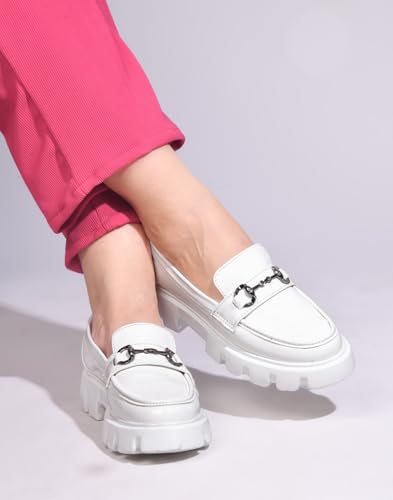 Image of TRYME Trendy Comfortable Extra Cushion Inner Sole Casual Loafer Shoes with Low Heels for Womens and Girls