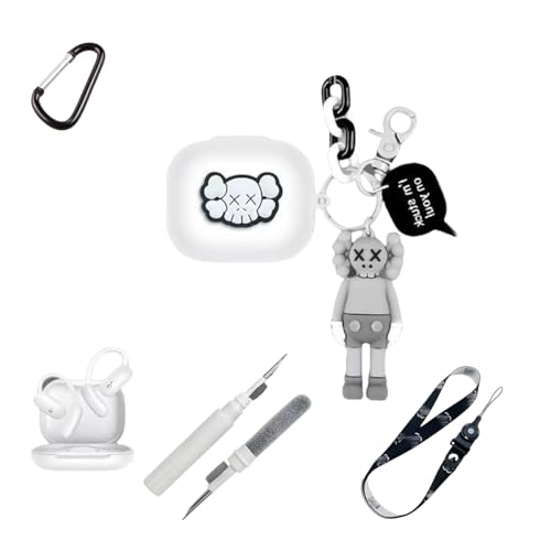 Compatible with Anker Soundcore AeroFit 2�Ή��n�E�W���O ZuoLeini ������� �n���� Bluetooth�C���z�� �V���R���ی�X���[�u 360°�S�ʕی� ���h�~ �����h�~ �h�o �h�� ���E�ȒP �J���r�i�t (