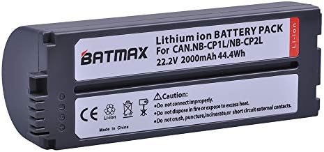 Batmax 1Pc 2000mAh NB-CP2L,NB CP2L NB-CP1L Battery for Canon Photo Printers SELPHY CP1300 CP1200 CP100,CP200,CP220,CP300,CP330,CP400,CP510,CP600,CP710,CP730,CP770,CP780,CP790,CP800