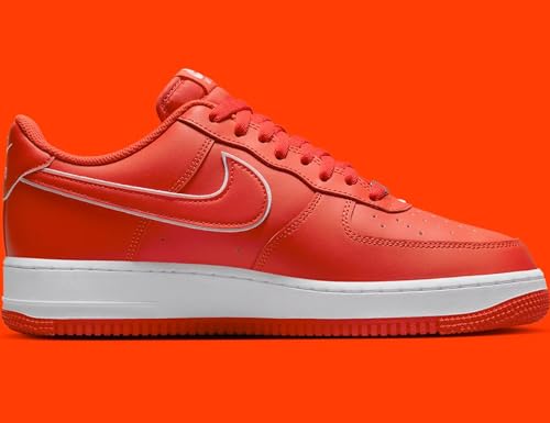 Nike Herren Air Force 1 React Basketballschuh, Picante Red-White, 44.5 EU