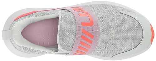 Under Armour Tênis de corrida masculino School Surge 3 sem cadarço, (101) Cinza halo/orquídea fresca