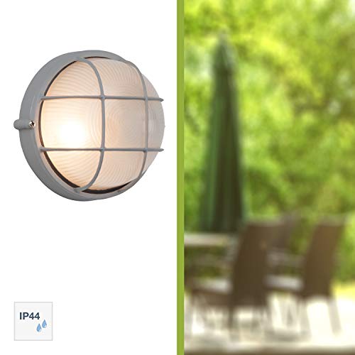 Brilliant AG 96105/11 Jerry Applique/Plafonnier Métal/Verre E27 60 W Titane