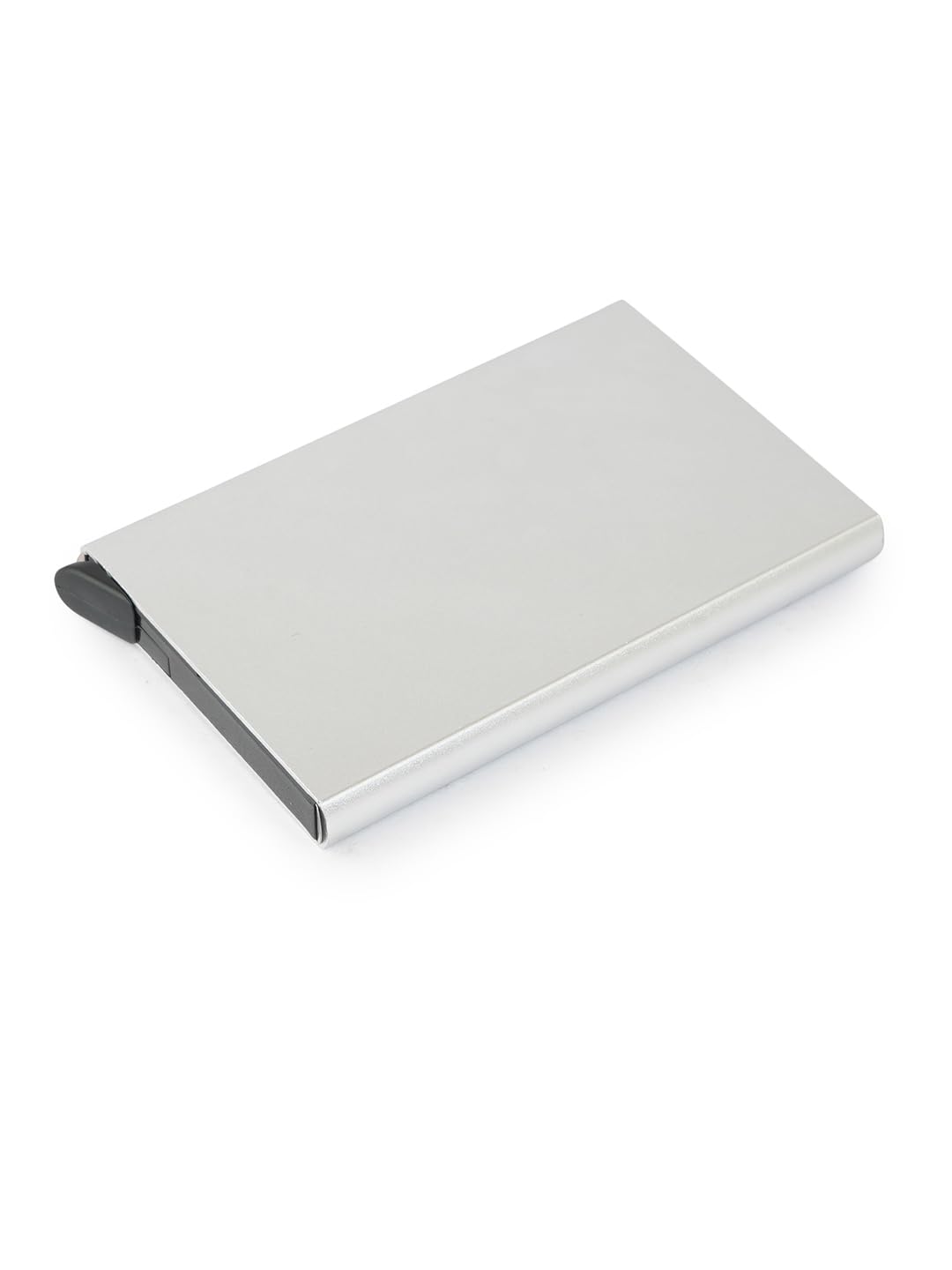 style shoes Aluminium Slim Card Holder Wallet, Silver-picture-1