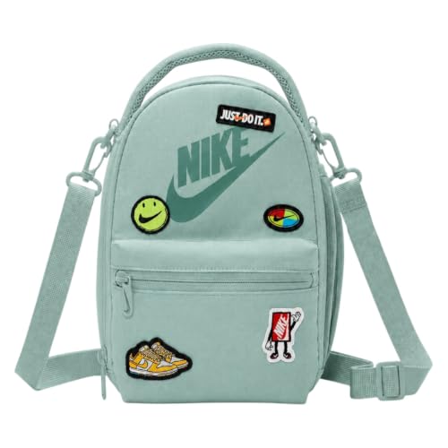 Nike Bolsa térmica Patch 4L, lancheira transversal com garrafa e bolso com zíper (vapor)