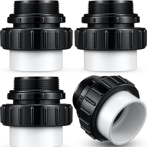 Briwooody 4 Pcs MIP 2" Hi Temp Unions for Pool Pumps