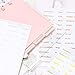 AxeWoodz 6 Sheets Foil Monthly Tab Stickers Colorful Monthly Planner Stickers 12 Months Label Sticker Waterproof Index Sticker