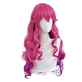 TO KU TOO YUO Game Cosplay Wig Women 70cm Long Curly Wave Wig Cosplay Anime Heat Resistant Synthetic Wigs Halloween