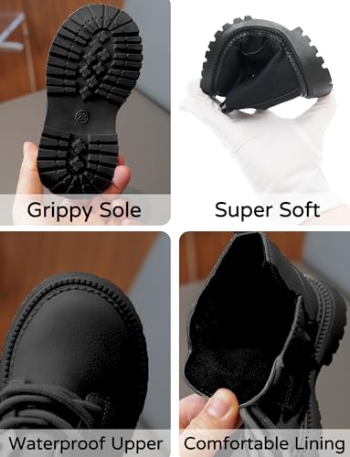 Bottes bébé contre pieds mouillés bottines cuir étanches et stables 21-30 - 4
