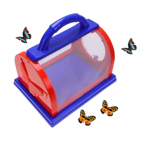WEKAMOS Jaula Para Niños Con Red y De Plástico, Juego De Captura Con Pinzas, Tamaño Compacto, Para Exploración Al Aire Libre y Actividades Educativas Infantiles