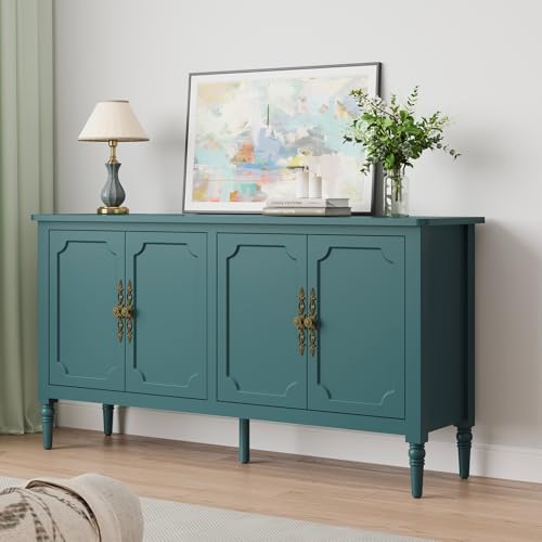 RoyalCraft 59" Buffet Cabinet with Storage, Vintage Sideboard with Adjustable